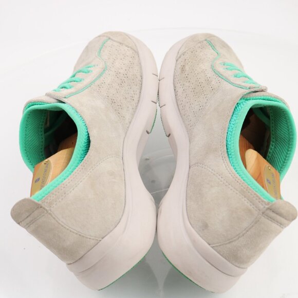 Dansko Womens Elise Sneaker Size 40 9 Gray Suede Green Comfy Walking Shoe LaceUp - Picture 9 of 12